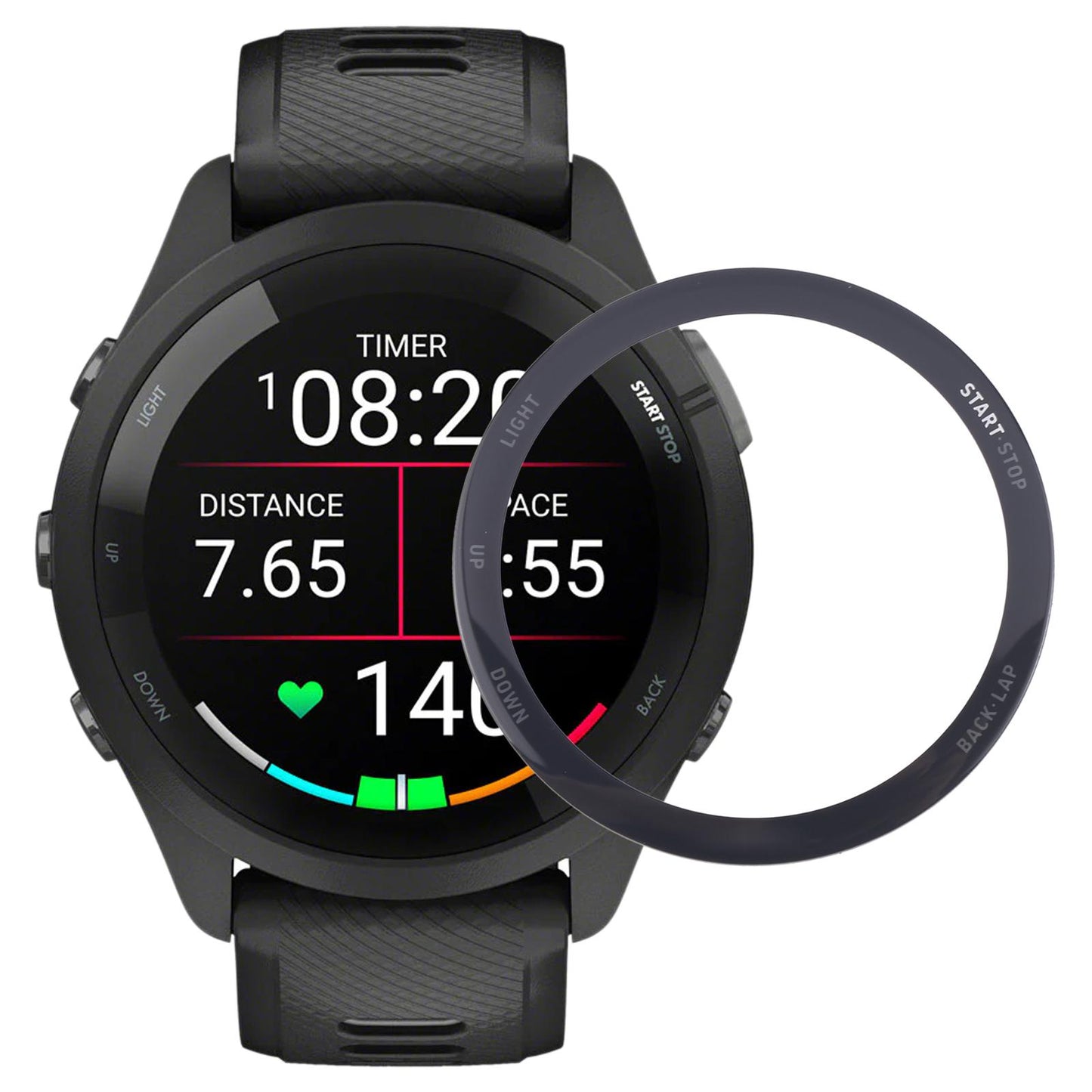 For Garmin Forerunner 265 46mm Front Screen Outer Glass Lens