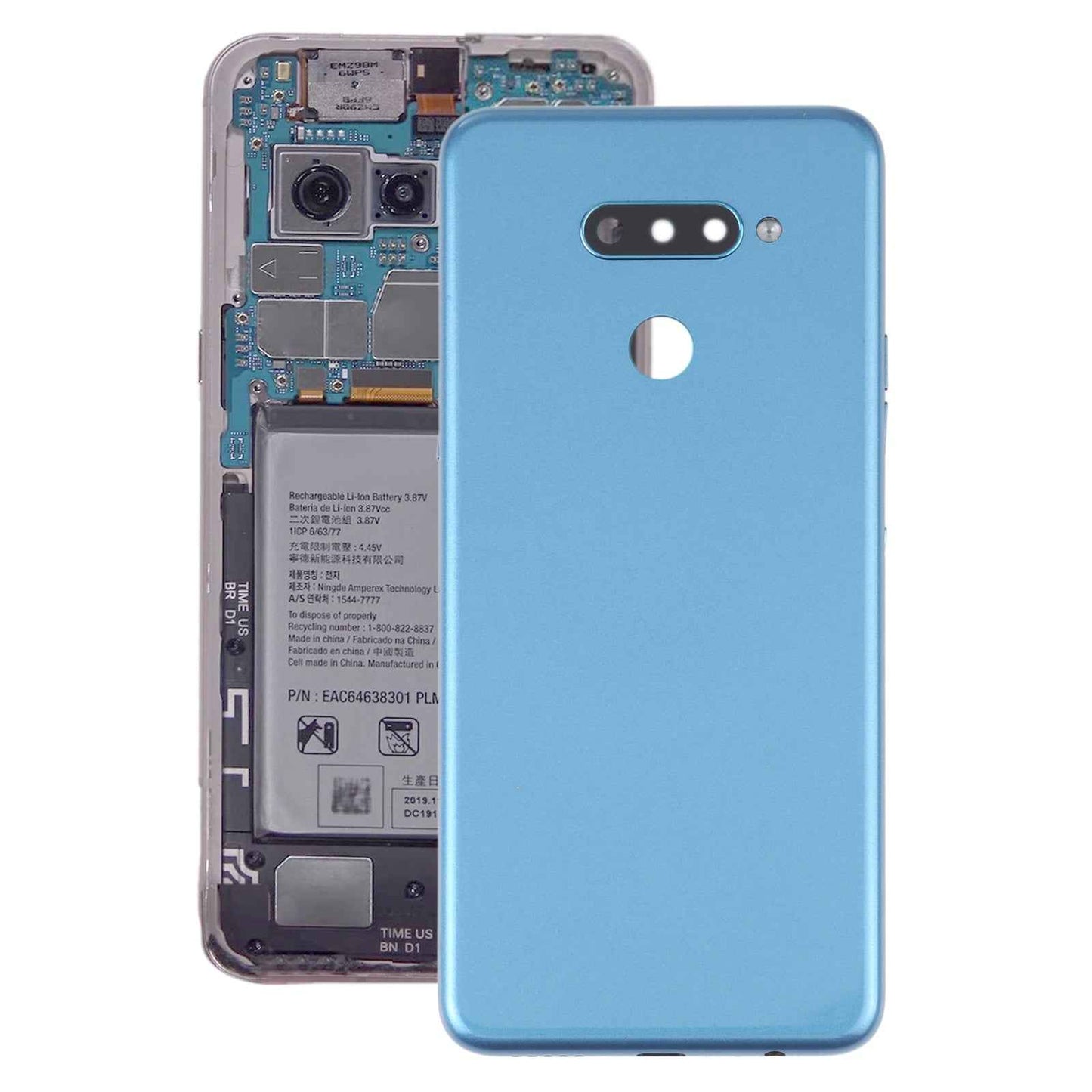 Back Battery Cover for LG K50s LMX540HM LM-X540 LM-X540BMW LMX540BMW Blue
