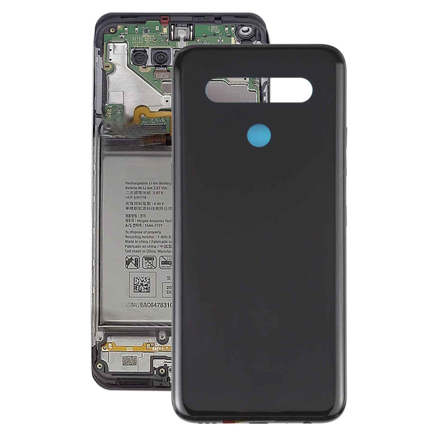 Back Battery Cover for LG K41s LMK410EMW LM-K410 LM-K410EMW Black