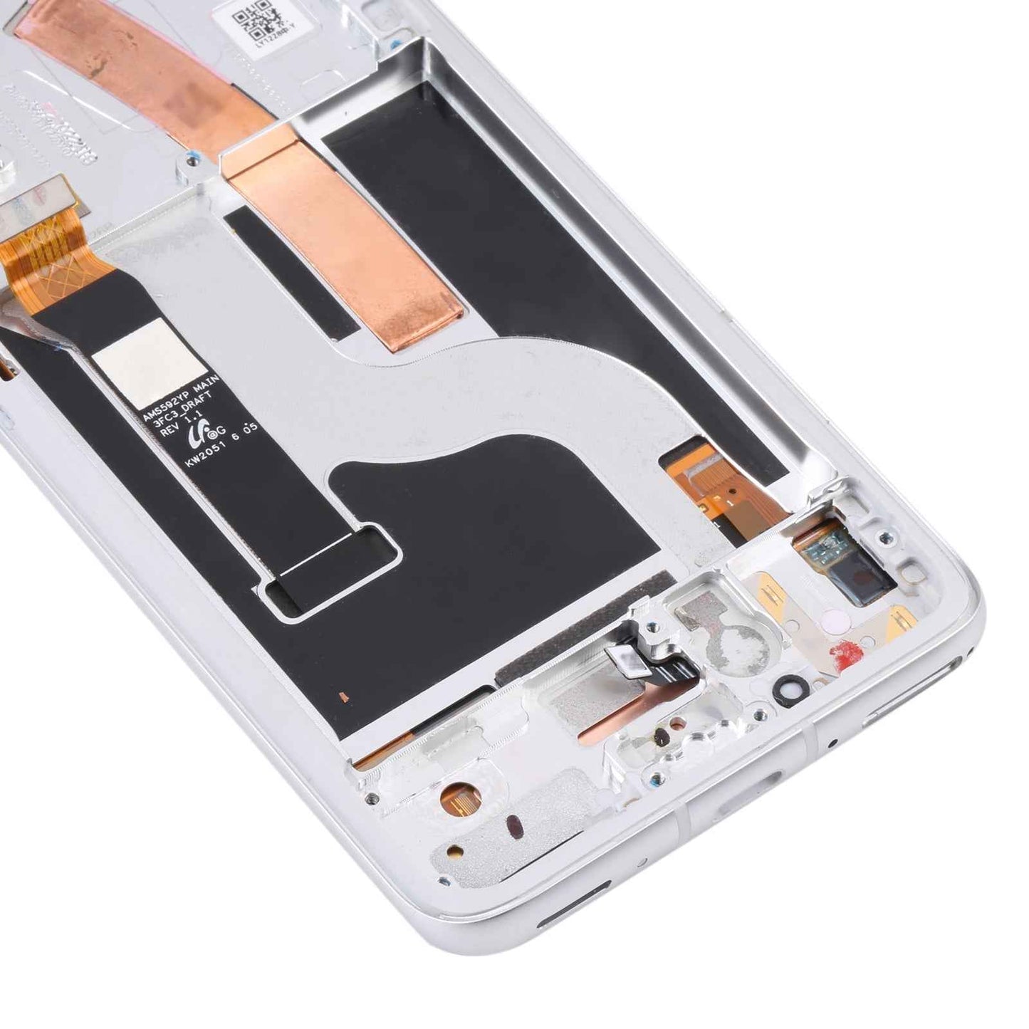 AMOLED LCD Screen for Asus Zenfone 8 ZS590KS Digitizer Full Assembly with Frame?Silver