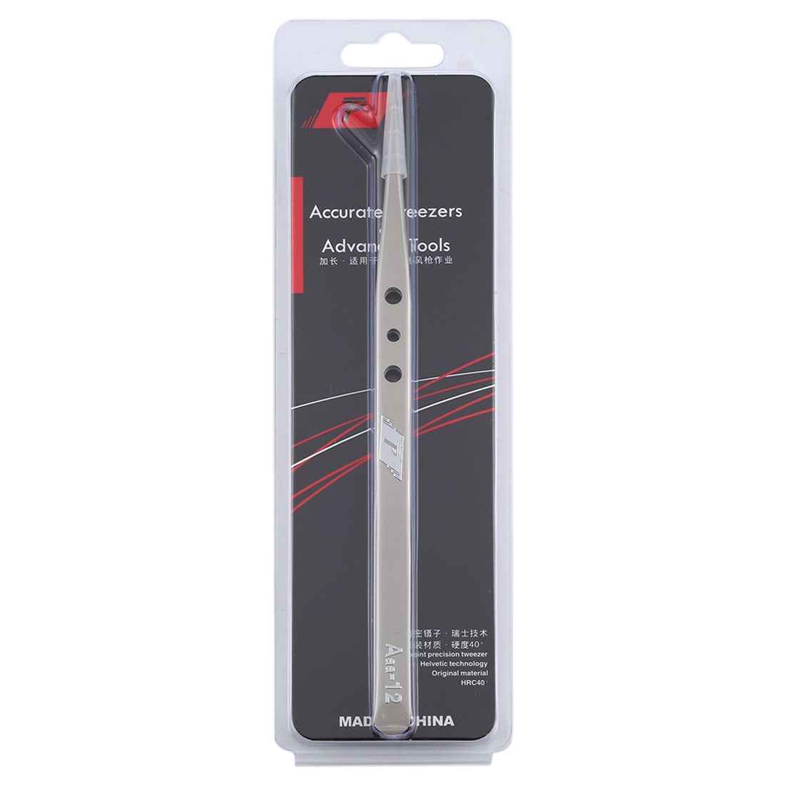 Aaa-12 Precision Repair Tweezers Long Pointed Stainless Steel
