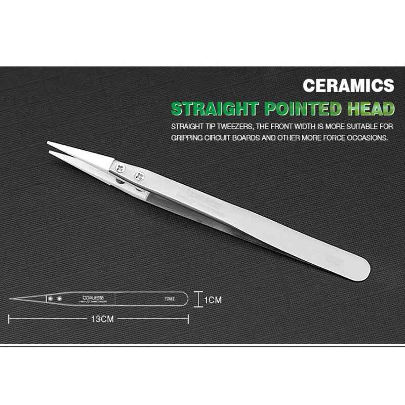 BA-I7-72MZ Stainless Steel Straight Tweezers