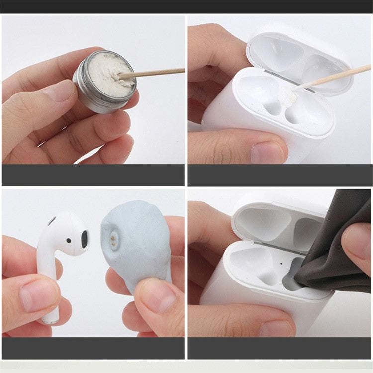 For Apple AirPods with Charging Case (2019)/(2016) Headset Protection Sticker Cover - Silver