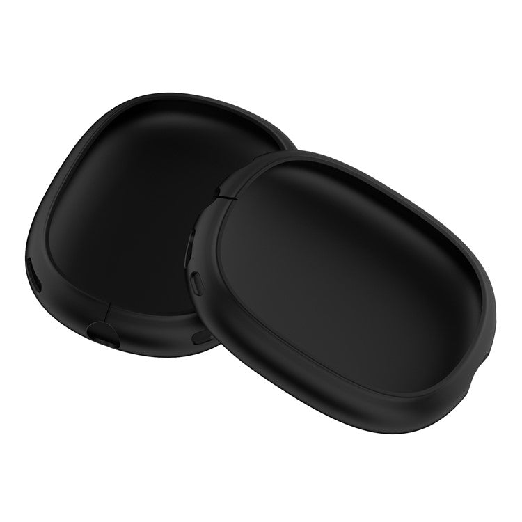 Silicone Case Cover for AirPods Max 2 Bluetooth Headset Anti-Scratch Ear Pad Soft Shell Protectors - Black