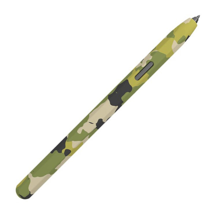 LOVE MEI For Samsung Galaxy Tab S6 Lite Stylus Pen Protective Cover Camouflage Silicone Pencil Sleeve - Camo Green