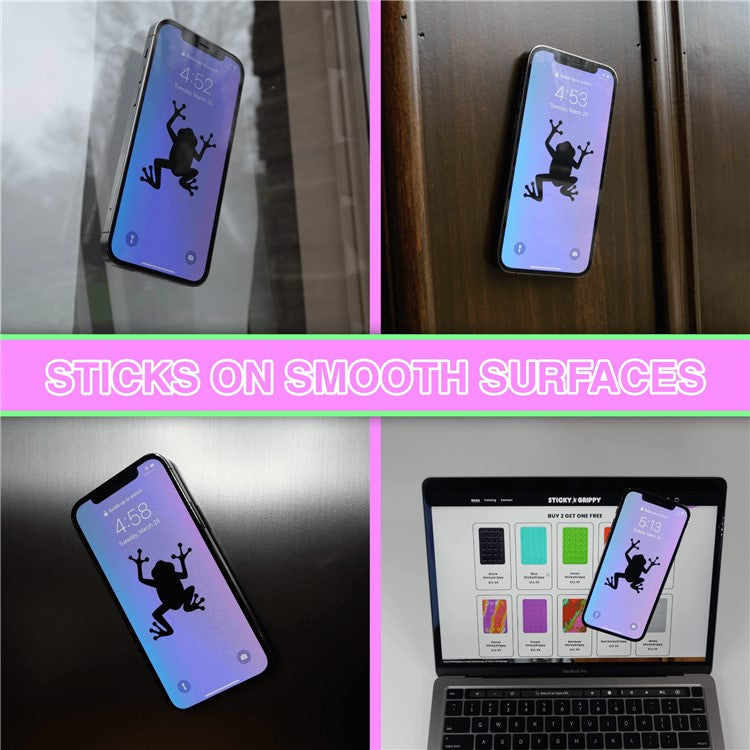 10Pcs Silicone Suction Cup Adhesive Mount for Phones Anti-Slip Suction Pads Mirror Shower Phone Holder - Purple