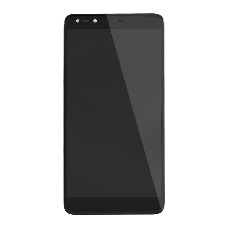 OEM LCD Screen and Digitizer Assembly Part with Frame for Alcatel OneTouch Pop 4 6.0" 7070 - Black