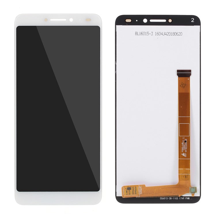 OEM LCD Screen and Digitizer Assembly Replacement Part for Alcatel 3v 5099 - White