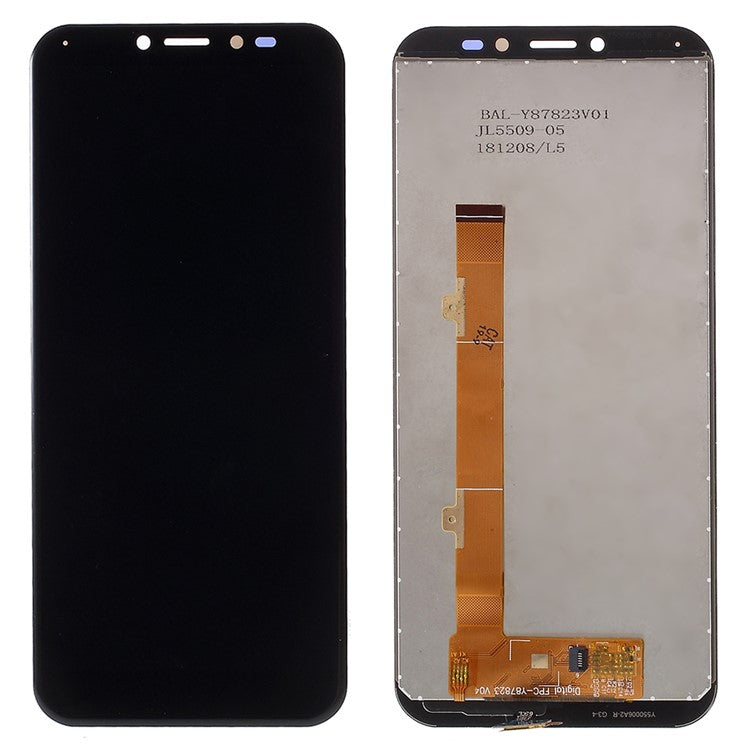 OEM Disassembly LCD Screen and Digitizer Assembly Replacement (without Logo) for Alcatel 1S (2019) OT5024 5024 - Black