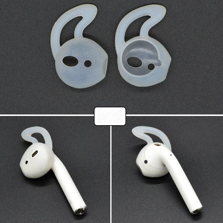 1 Pair of Silicone Skin Cover Earhook for Apple AirPods - Transparent