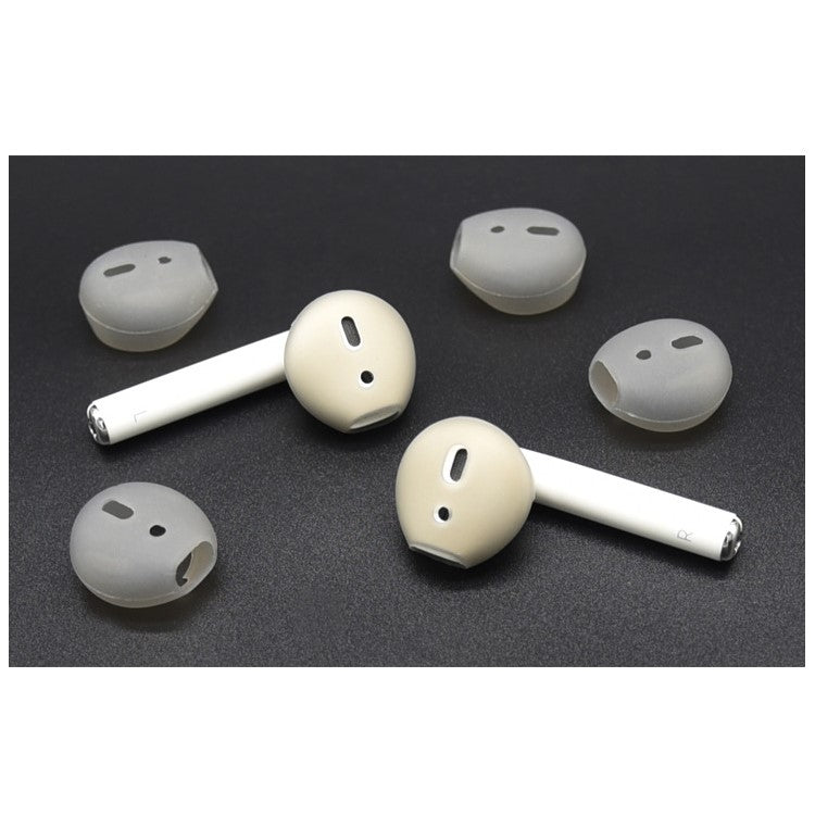 10Pairs / Pack of Anti-slip Silicone Skin Cover Earcaps for Apple AirPods - Grey