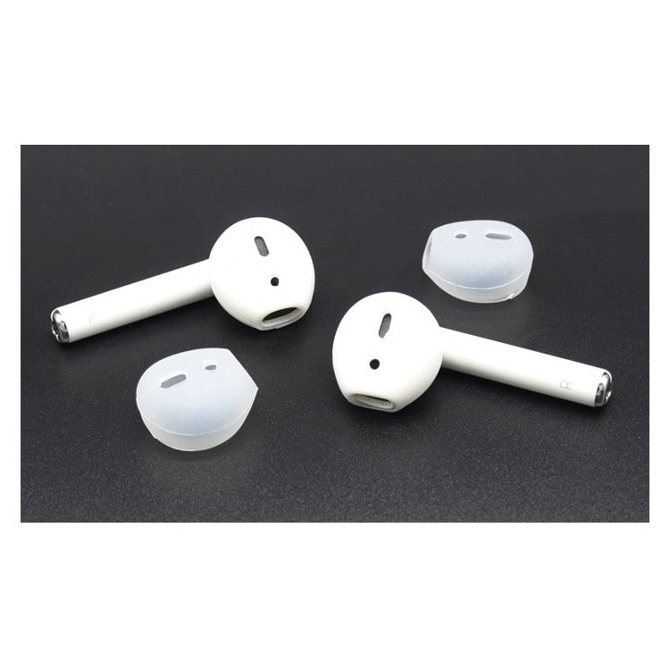 10Pairs / Pack of Anti-slip Silicone Skin Cover Earcaps for Apple AirPods - Transparent