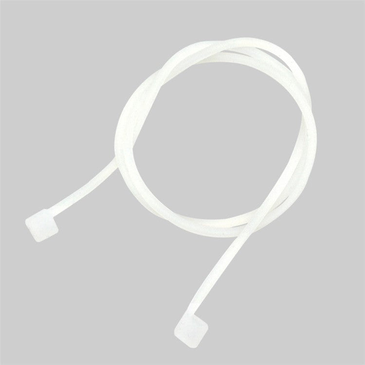 10Pcs/Set Earphone Anti-lost Silicone Rope Strap for Apple AirPods - Transparent