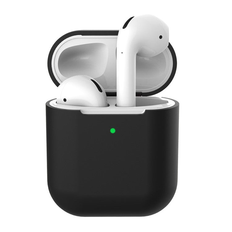 Soft Silicone Case for Apple AirPods with Wireless Charging Case (2019) - Black