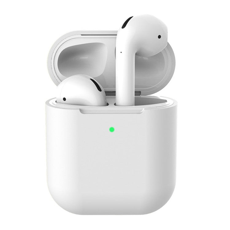 Soft Silicone Case for Apple AirPods with Wireless Charging Case (2019) - White