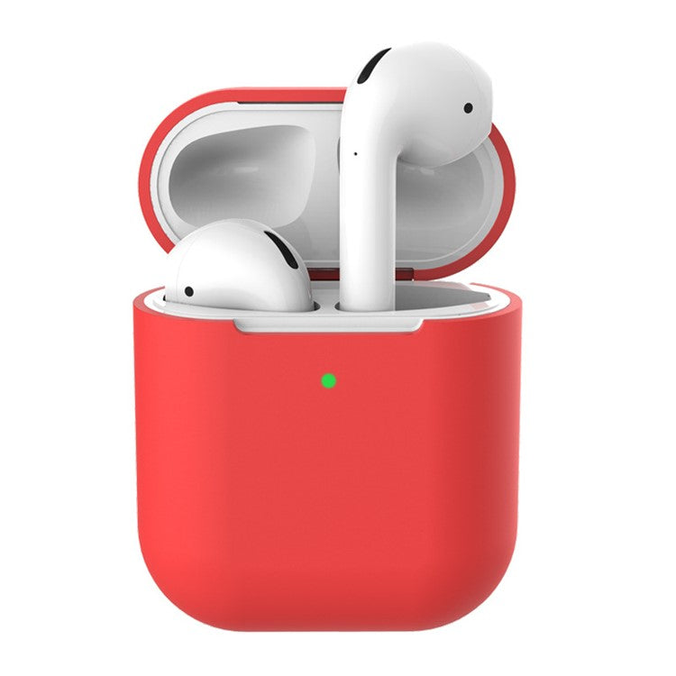 Soft Silicone Case for Apple AirPods with Wireless Charging Case (2019) - Red