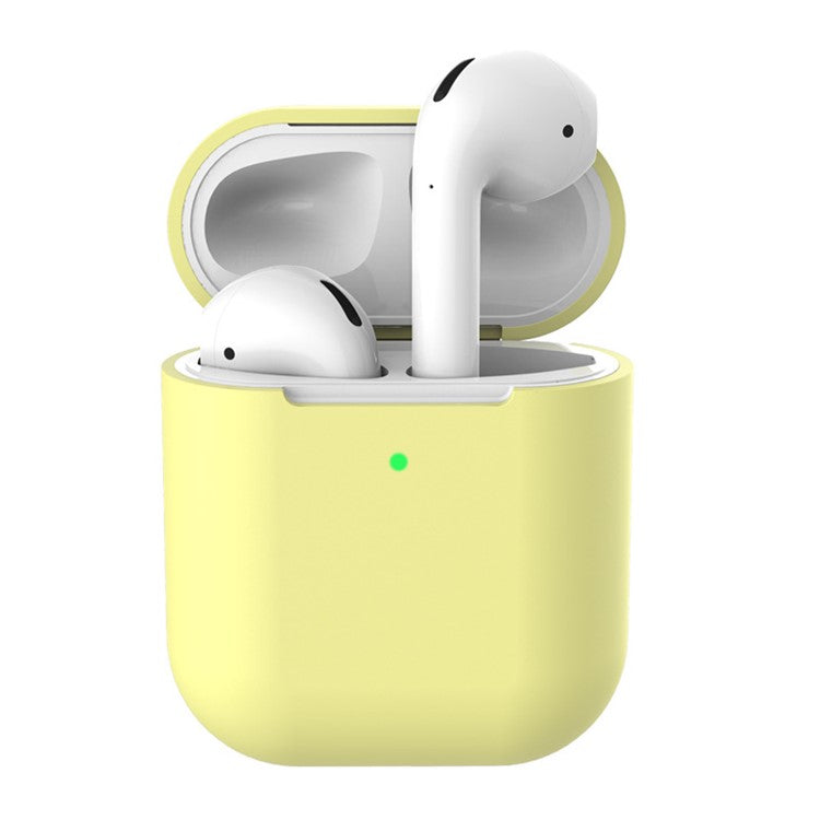 Soft Silicone Case for Apple AirPods with Wireless Charging Case (2019) - Yellow