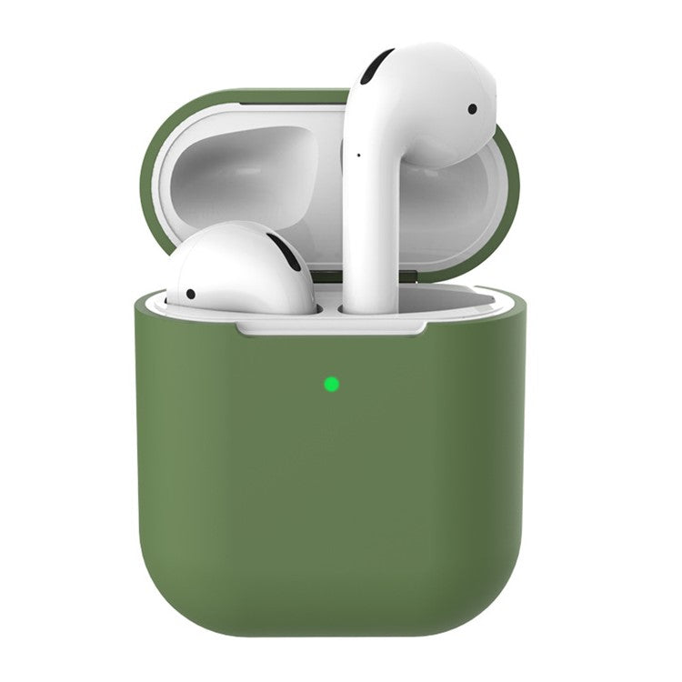 Soft Silicone Case for Apple AirPods with Wireless Charging Case (2019) - Dark Green