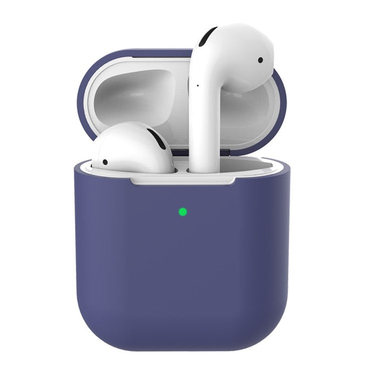 Soft Silicone Case for Apple AirPods with Wireless Charging Case (2019) - Dark Blue