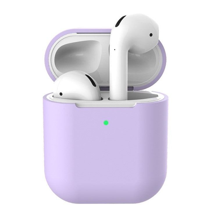 Soft Silicone Case for Apple AirPods with Wireless Charging Case (2019) - Light Purple