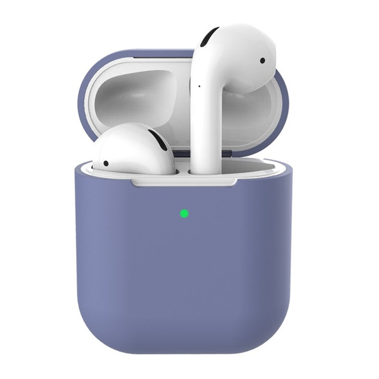 Soft Silicone Case for Apple AirPods with Wireless Charging Case (2019) - Dark Purple