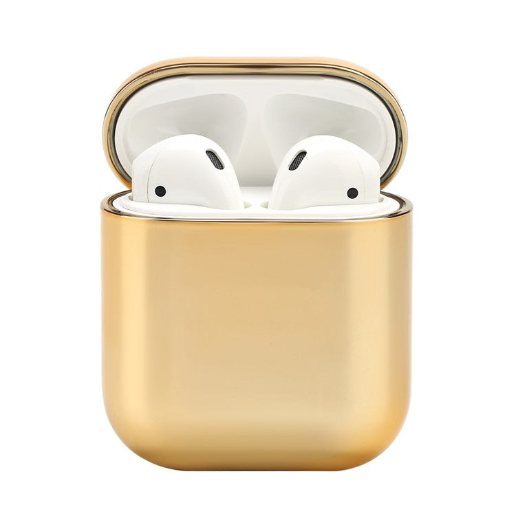 Electroplating TPU Protective Box for Apple AirPods with Charging Case (2016) - Gold