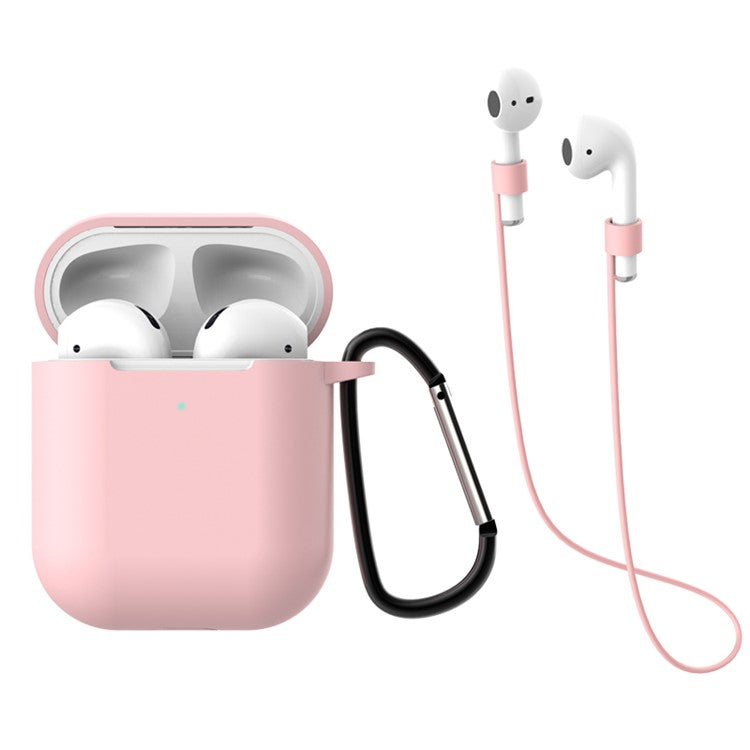 3 Pcs/Set AirPods Cover for Apple AirPods with Charging Case (2019) / with Wireless Charging Case (2019) - Pink