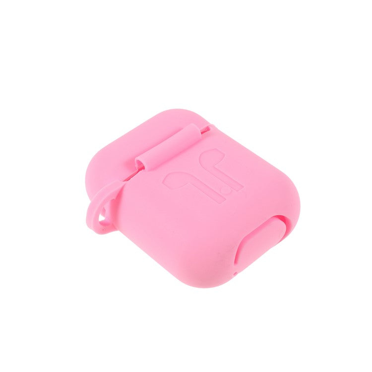 Silicone Case with Hairy Ball Buckle for Apple AirPods with Wireless Charging Case (2019) / AirPods with Charging Case (2019) (2016) - Pink