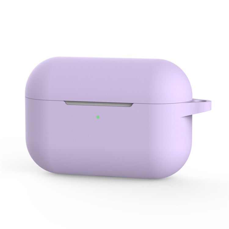 Silicone Earphone Cover with Buckle for Apple AirPods Pro - Purple