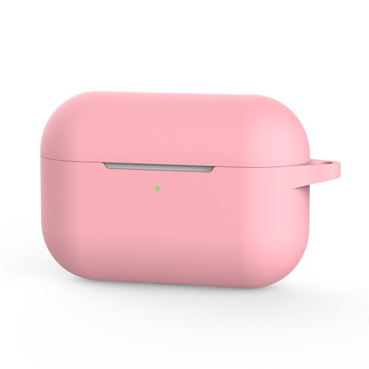 Silicone Earphone Cover with Buckle for Apple AirPods Pro - Pink