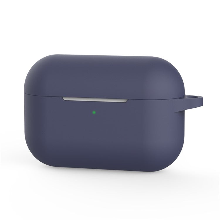 Silicone Earphone Cover with Buckle for Apple AirPods Pro - Dark Blue