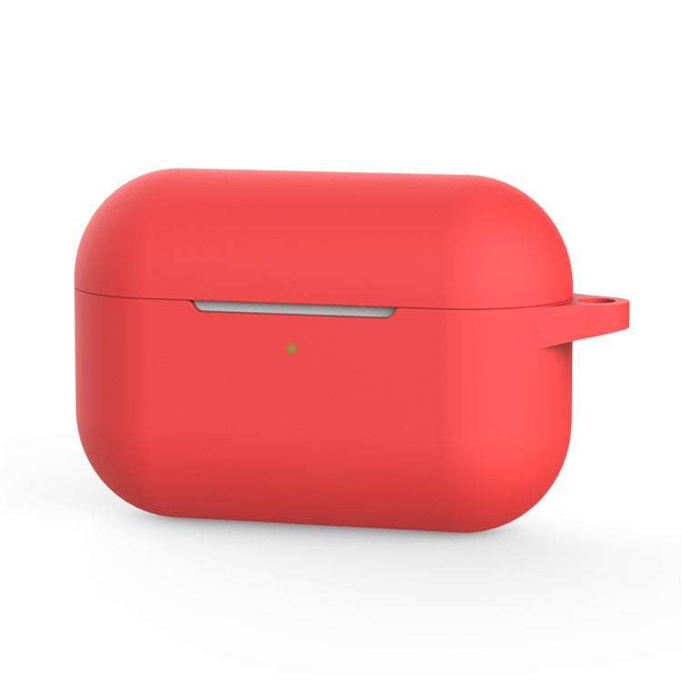 Silicone Earphone Cover with Buckle for Apple AirPods Pro - Red