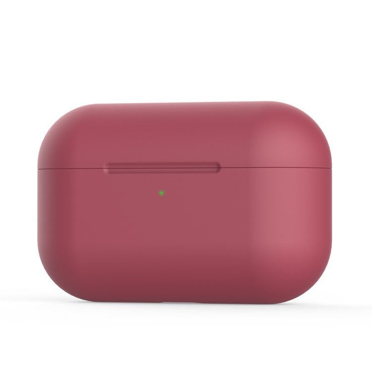 Quality Silicone Earphone Cover Case for Apple AirPods Pro - Wine Red