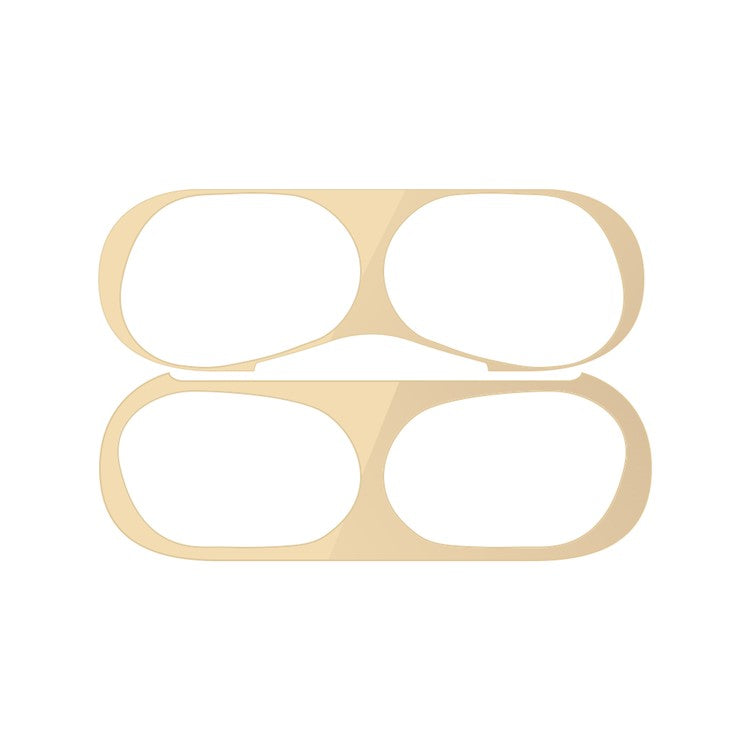 For Apple AirPods Pro Headset Protection Sticker Metal Cover - Gold