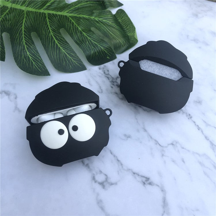 Catoon Shape Silicone Protective Cover Case for Apple AirPods Pro - Coal Ball