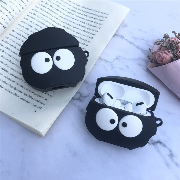 Catoon Shape Silicone Protective Cover Case for Apple AirPods Pro - Coal Ball