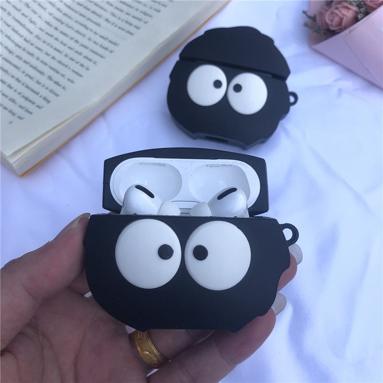 Catoon Shape Silicone Protective Cover Case for Apple AirPods Pro - Coal Ball