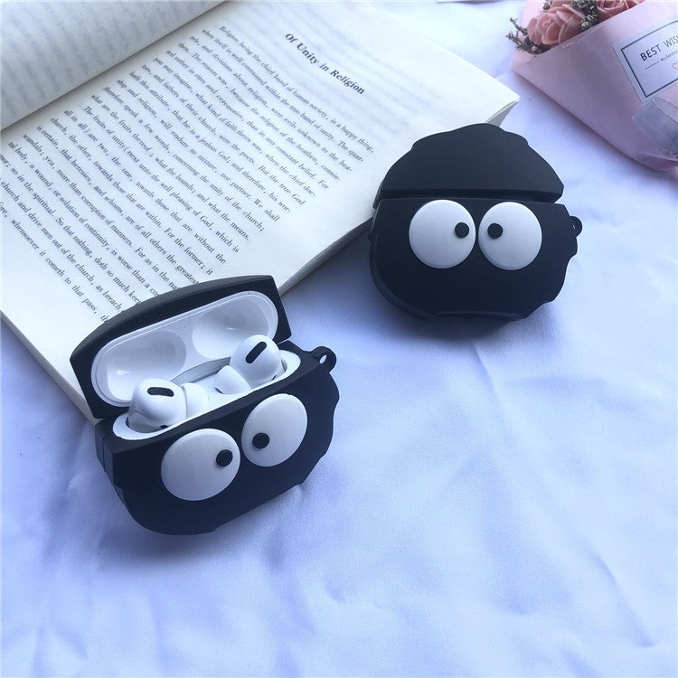 Catoon Shape Silicone Protective Cover Case for Apple AirPods Pro - Coal Ball