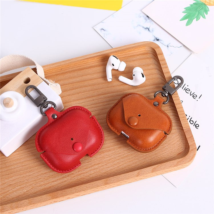 AirPods PU Leather Skin Case for Apple AirPods Pro - Red