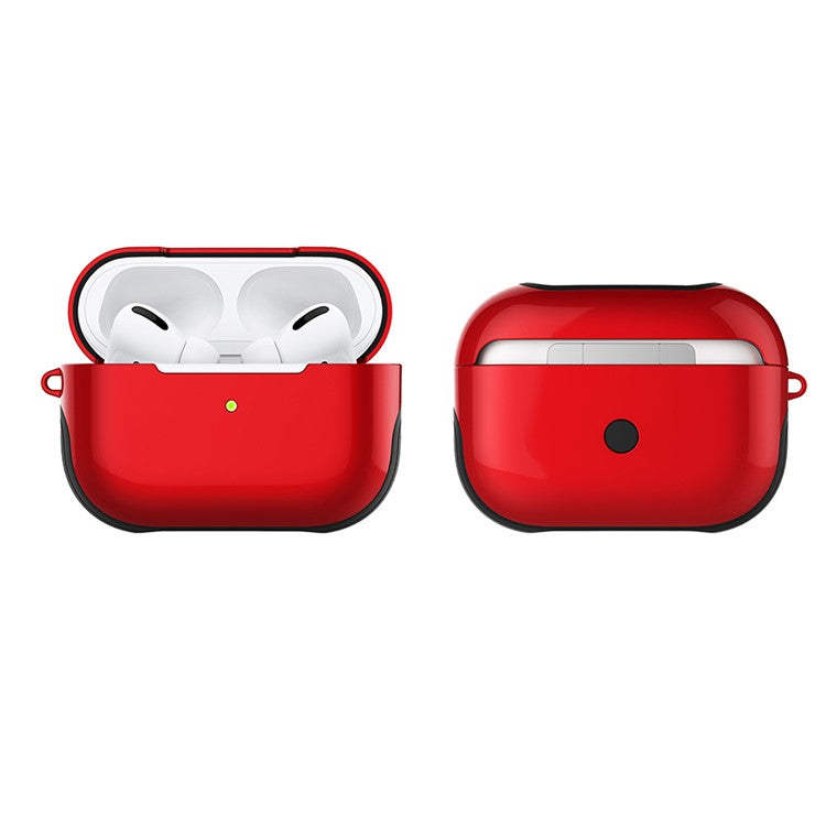 Smooth Surface Unique Stylish PC Case for AirPods Pro - Red