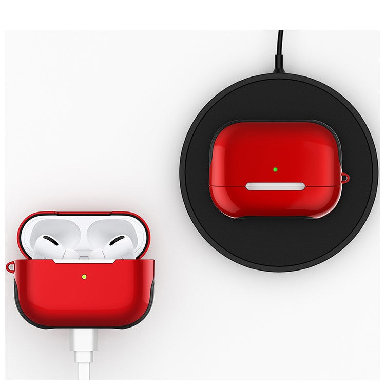 Smooth Surface Unique Stylish PC Case for AirPods Pro - Red