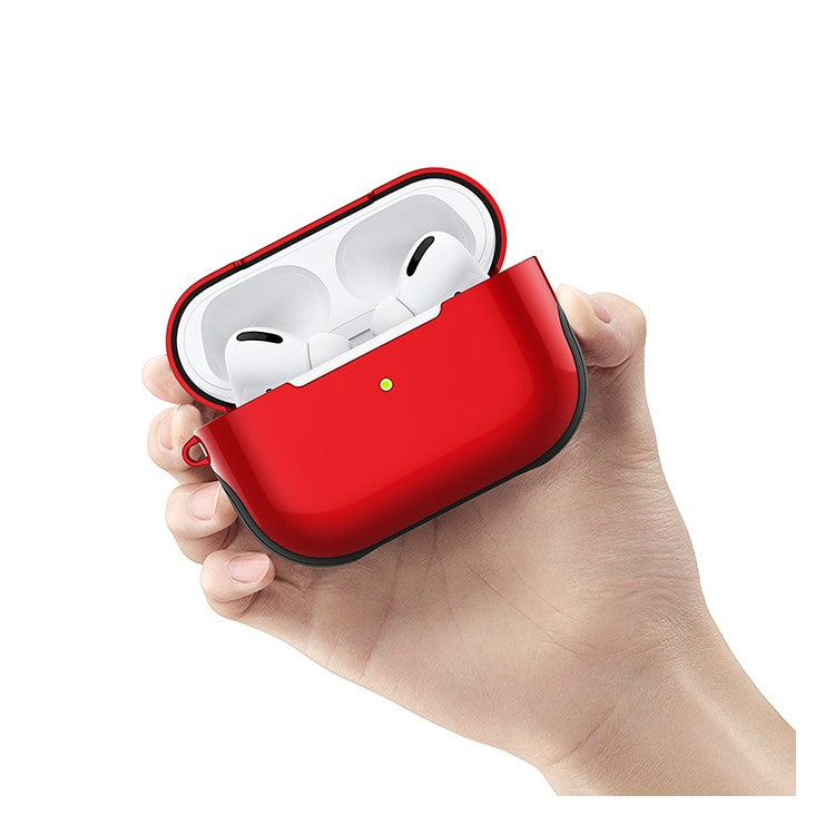 Smooth Surface Unique Stylish PC Case for AirPods Pro - Red