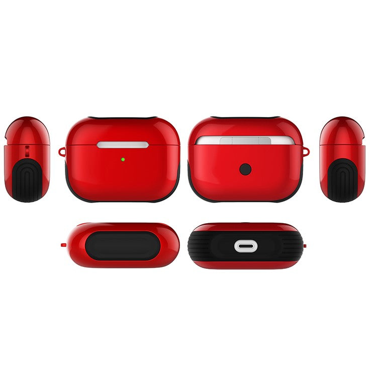 Smooth Surface Unique Stylish PC Case for AirPods Pro - Red