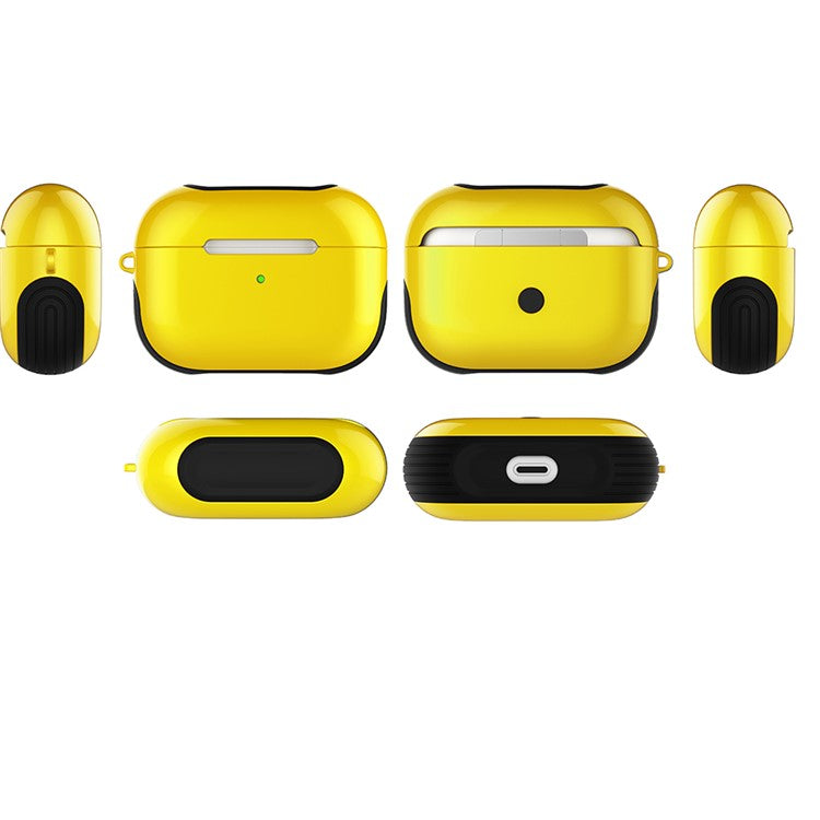 Smooth Surface Unique Stylish PC Case for AirPods Pro - Yellow