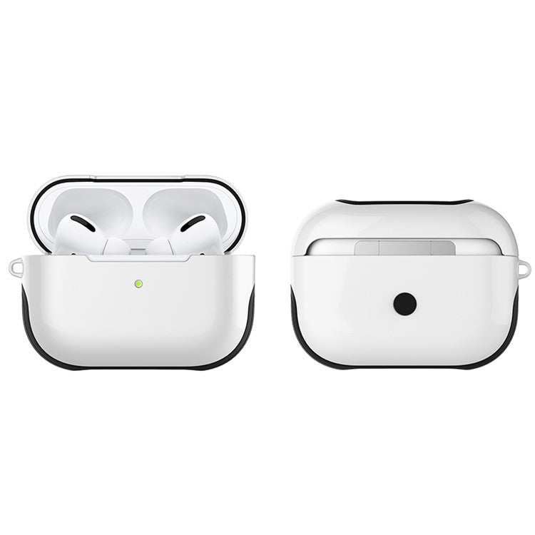 Smooth Surface Unique Stylish PC Case for AirPods Pro - White