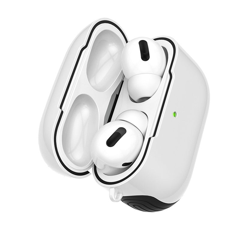 Smooth Surface Unique Stylish PC Case for AirPods Pro - White