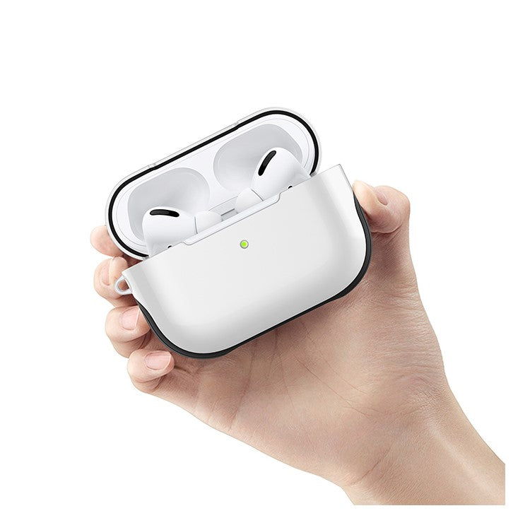 Smooth Surface Unique Stylish PC Case for AirPods Pro - White