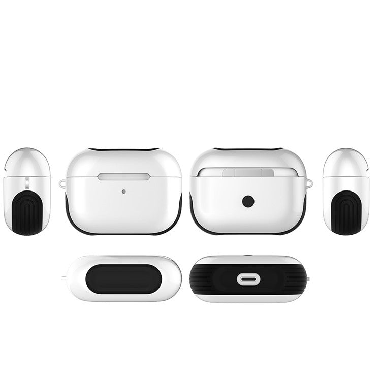 Smooth Surface Unique Stylish PC Case for AirPods Pro - White