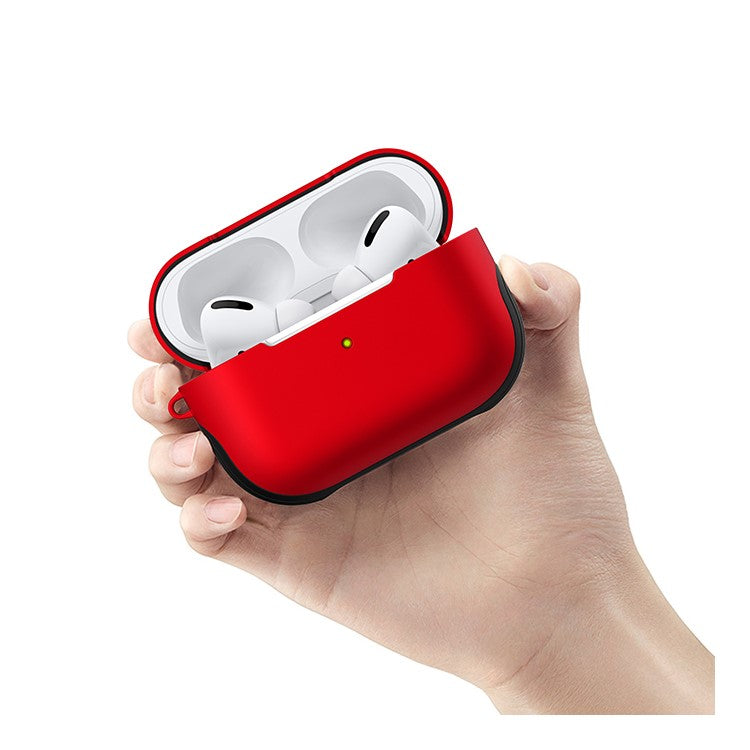 Matte Surface PC Case for AirPods Pro - Red