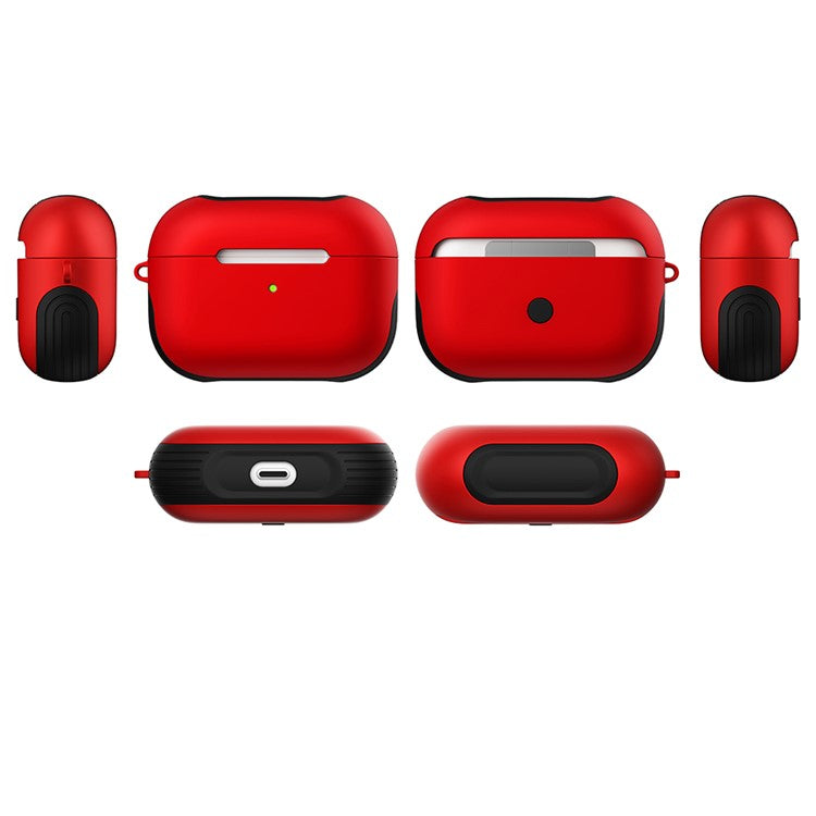 Matte Surface PC Case for AirPods Pro - Red